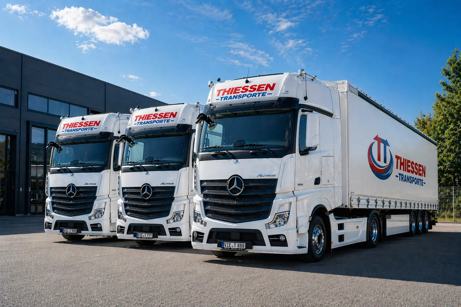 Thiessen Transporte LKW auf der Autobahn